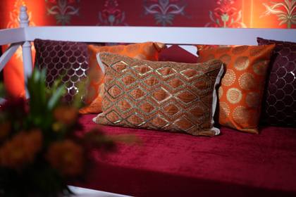 Lounge and Backdrop — Mehendi decor — Westin